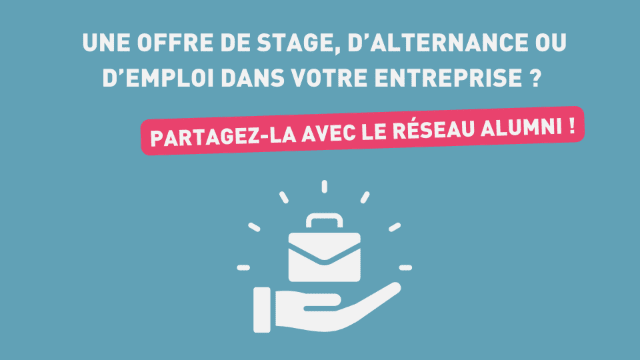 Encourageons la solidarité entre diplômés et étudiants : partagez vos offres sur notre groupe LinkedIn !