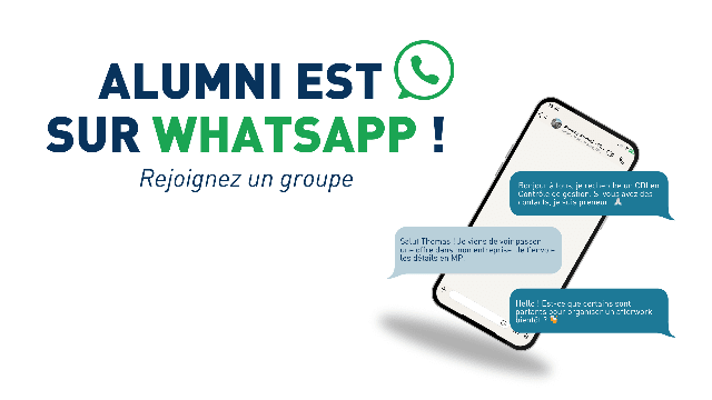 Alumni est sur WhatsApp ! 