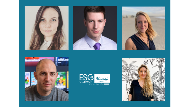 5 parcours inspirants de jeunes diplômés ESC Clermont Business School !