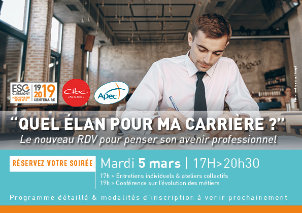 Save The Date Mardi 5 Mars : Quel élan pour ma carrière ?