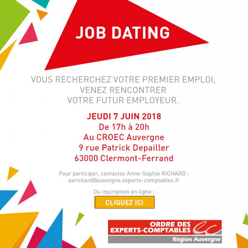Invitation Job Dating pour jeunes diplômés organisé par l'OEC