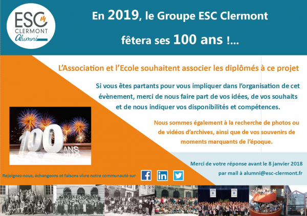 Participez au projet des 100 ans de votre Ecole !