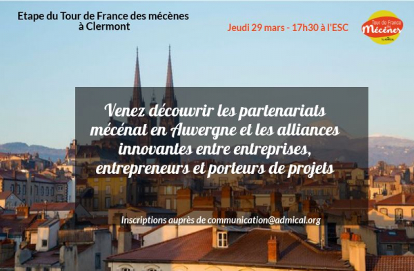 Tour de France des mécènes - Conférence à l'Ecole autour du mécénat avec Admical